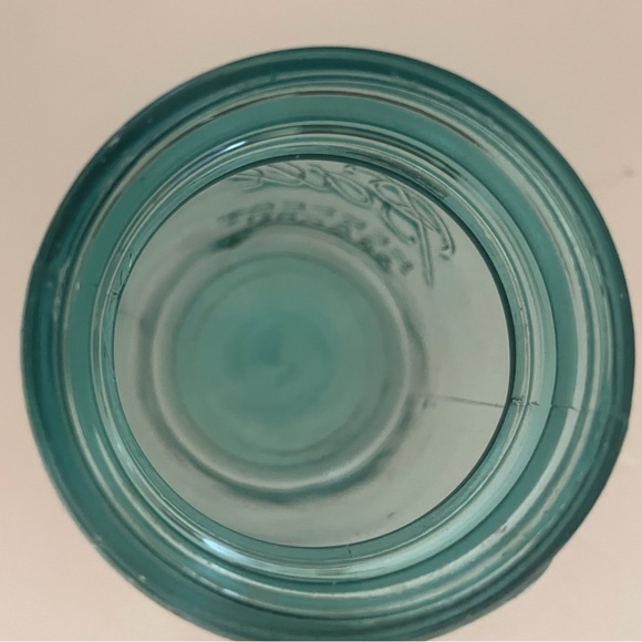 VTG 1923-33 Ball Perfect Pint #2 Canning Jar Blue Zinc Lid Canning Farm Ranch - Picture 6 of 8